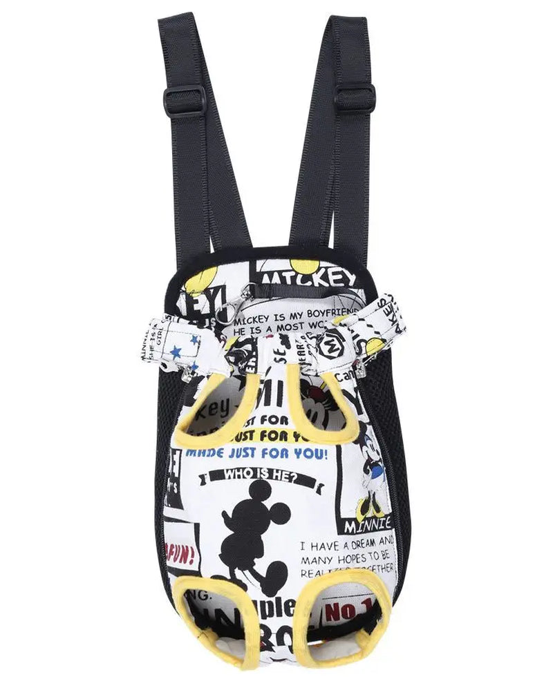 HQ Pet Carrier Dog Front Chest Backpack Five Holes Backpack Dog Outdoor Carrier Tote Bag Sling Holder Mesh Cat Puppy Carrier