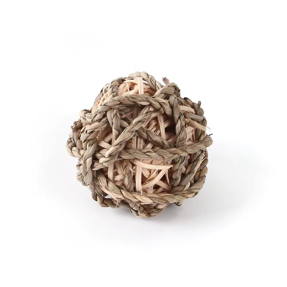 Hamster Rabbit Toys Big Hamster Ball Toy Toothbrush Hamster Accessories Small Animals Rabbit Chew Toys Hemp Rope Balls Pet Toy
