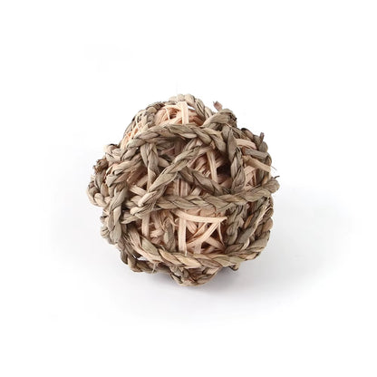 Hamster Rabbit Toys Big Hamster Ball Toy Toothbrush Hamster Accessories Small Animals Rabbit Chew Toys Hemp Rope Balls Pet Toy