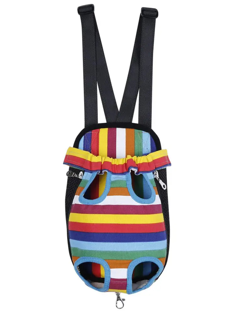 HQ Pet Carrier Dog Front Chest Backpack Five Holes Backpack Dog Outdoor Carrier Tote Bag Sling Holder Mesh Cat Puppy Carrier