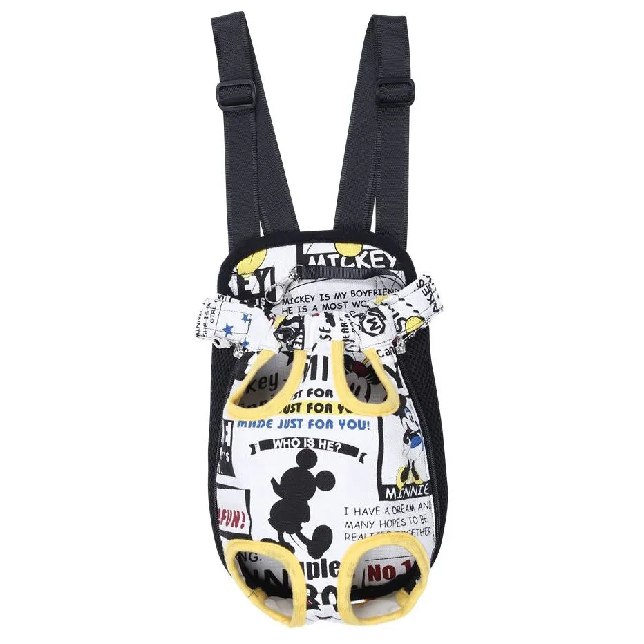 HQ Pet Carrier Dog Front Chest Backpack Five Holes Backpack Dog Outdoor Carrier Tote Bag Sling Holder Mesh Cat Puppy Carrier