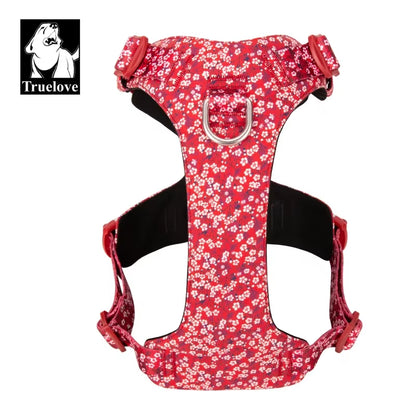 Dog Harness New Fashion Design Harness for Small Large Dog Cotton Floral Multi Sizes Adjustable Reflective TLH6283