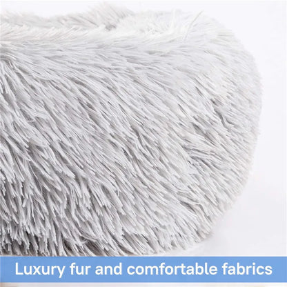 Luxury Dog Bed Square Dog Beds Long Plush Dog Mat Beds for Small Medium Large Dogs Supplies Pet Dog Calming Bed Washable Kennel