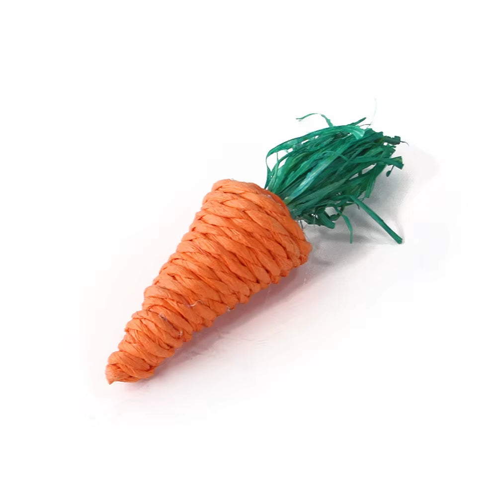 Hamster Rabbit Toys Big Hamster Ball Toy Toothbrush Hamster Accessories Small Animals Rabbit Chew Toys Hemp Rope Balls Pet Toy