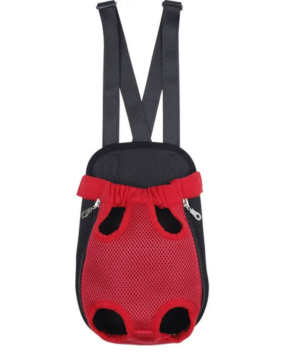 HQ Pet Carrier Dog Front Chest Backpack Five Holes Backpack Dog Outdoor Carrier Tote Bag Sling Holder Mesh Cat Puppy Carrier