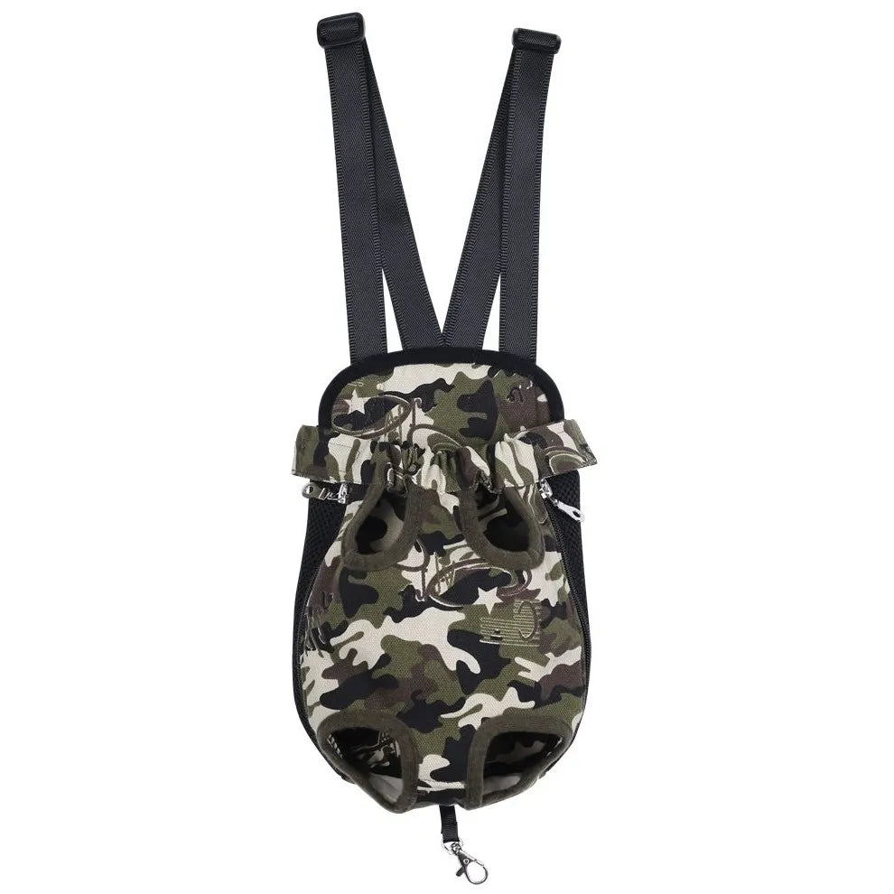 HQ Pet Carrier Dog Front Chest Backpack Five Holes Backpack Dog Outdoor Carrier Tote Bag Sling Holder Mesh Cat Puppy Carrier