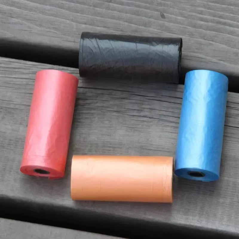 5 Rolls Dogs Cats Poop Bag Biodegradable Garbage Pet Dog Waste Bags Dog Cat Cleaning up Refill Garbage Bag