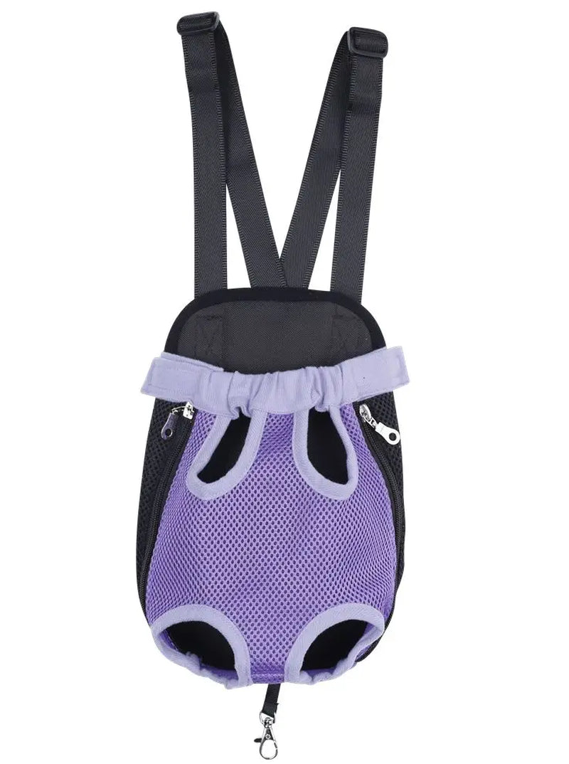 HQ Pet Carrier Dog Front Chest Backpack Five Holes Backpack Dog Outdoor Carrier Tote Bag Sling Holder Mesh Cat Puppy Carrier