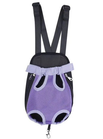 HQ Pet Carrier Dog Front Chest Backpack Five Holes Backpack Dog Outdoor Carrier Tote Bag Sling Holder Mesh Cat Puppy Carrier