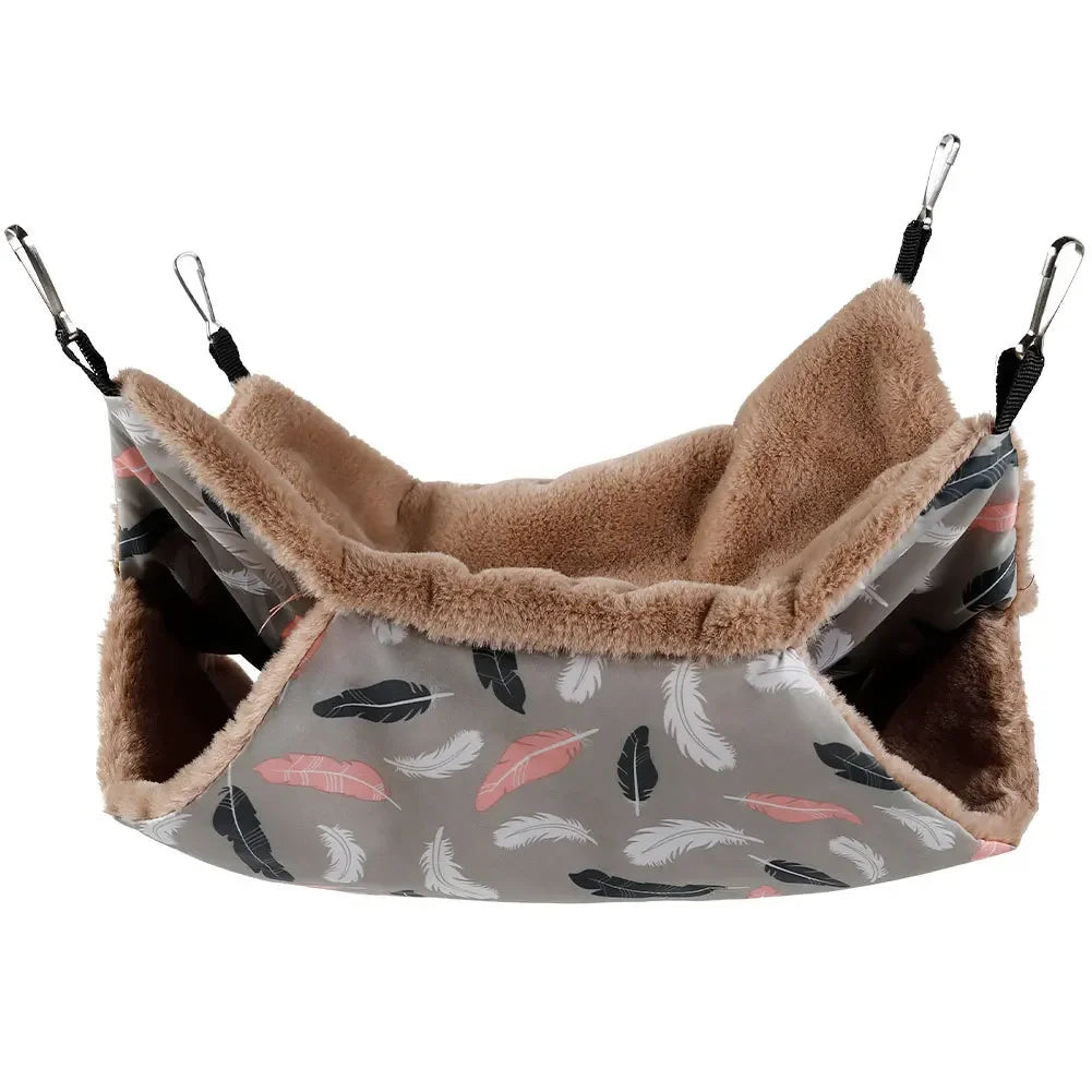 Winter Warm Hamster Hammock Guinea Pig Hanging Beds House for Small Animal Cage Rat Squirrel Chinchillas Nests Pets Supplies