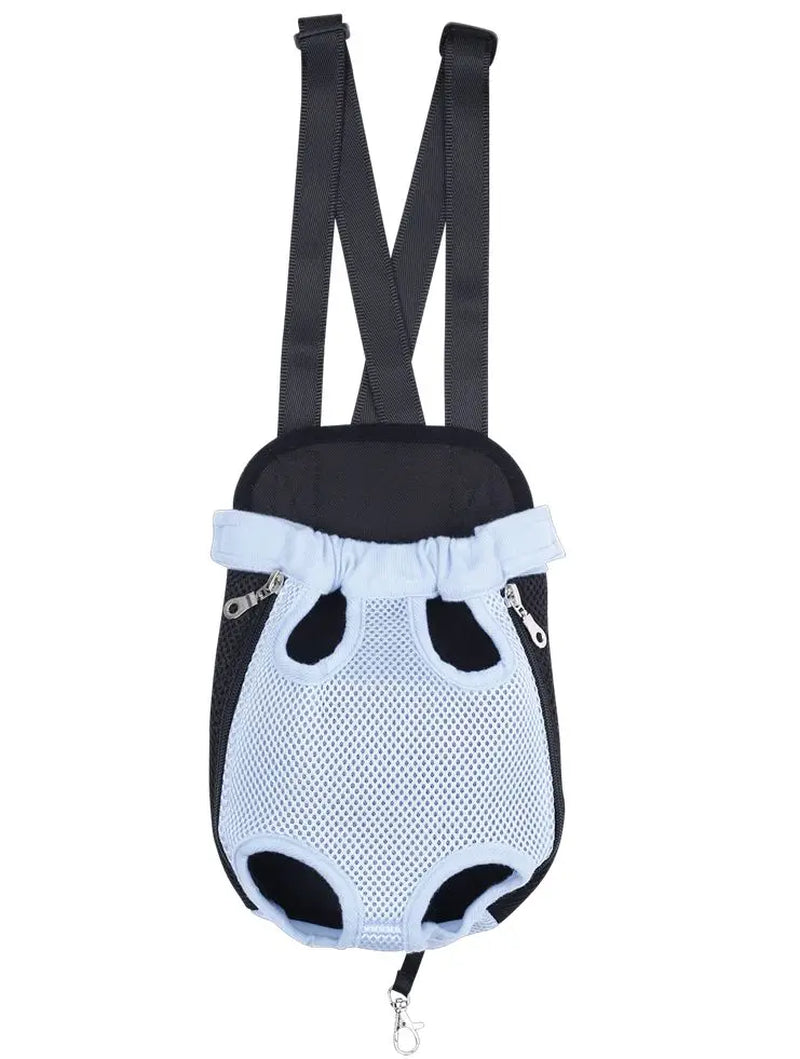 HQ Pet Carrier Dog Front Chest Backpack Five Holes Backpack Dog Outdoor Carrier Tote Bag Sling Holder Mesh Cat Puppy Carrier