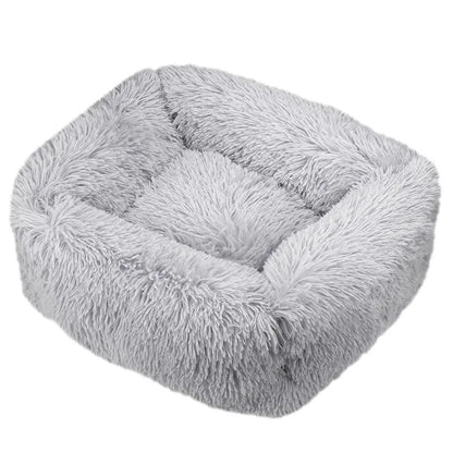 Luxury Dog Bed Square Dog Beds Long Plush Dog Mat Beds for Small Medium Large Dogs Supplies Pet Dog Calming Bed Washable Kennel