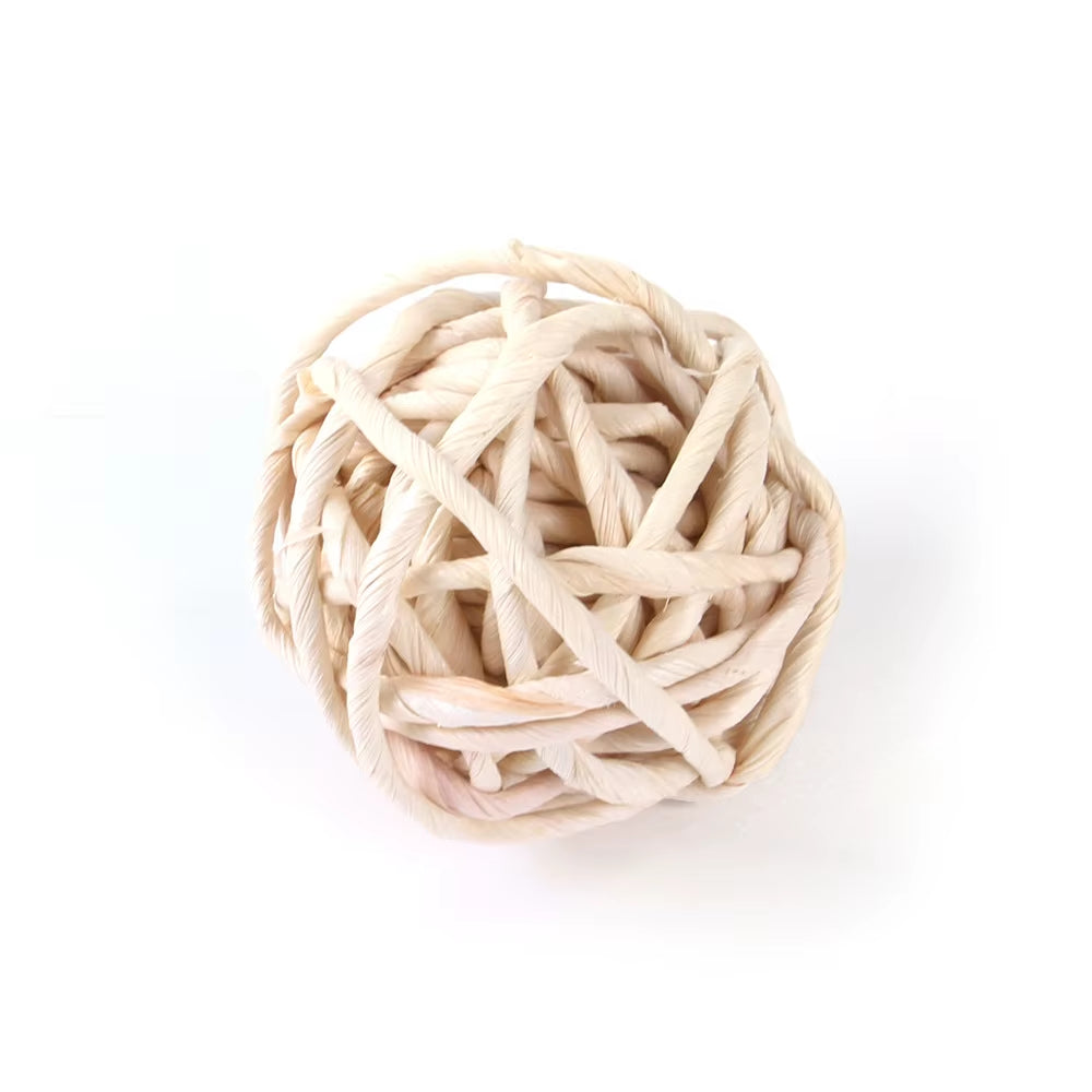 Hamster Rabbit Toys Big Hamster Ball Toy Toothbrush Hamster Accessories Small Animals Rabbit Chew Toys Hemp Rope Balls Pet Toy